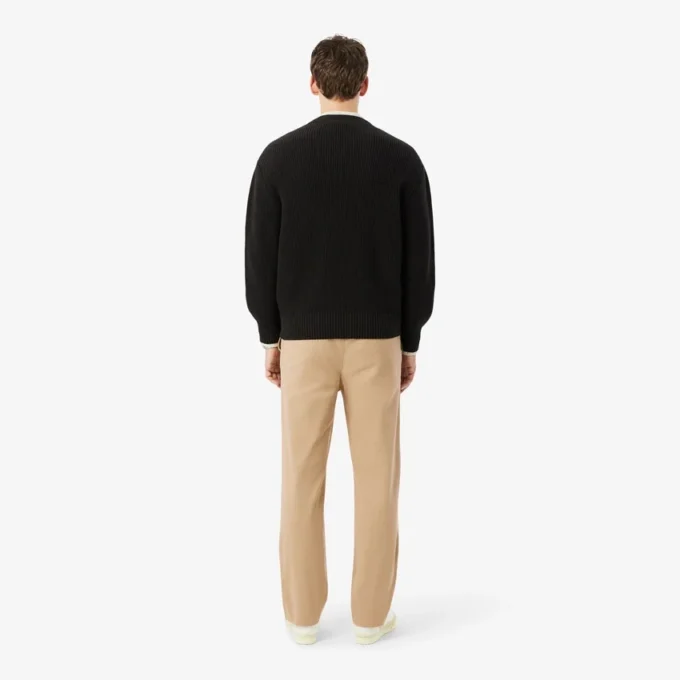 Chino-broek van katoen twill met normale pasvorm