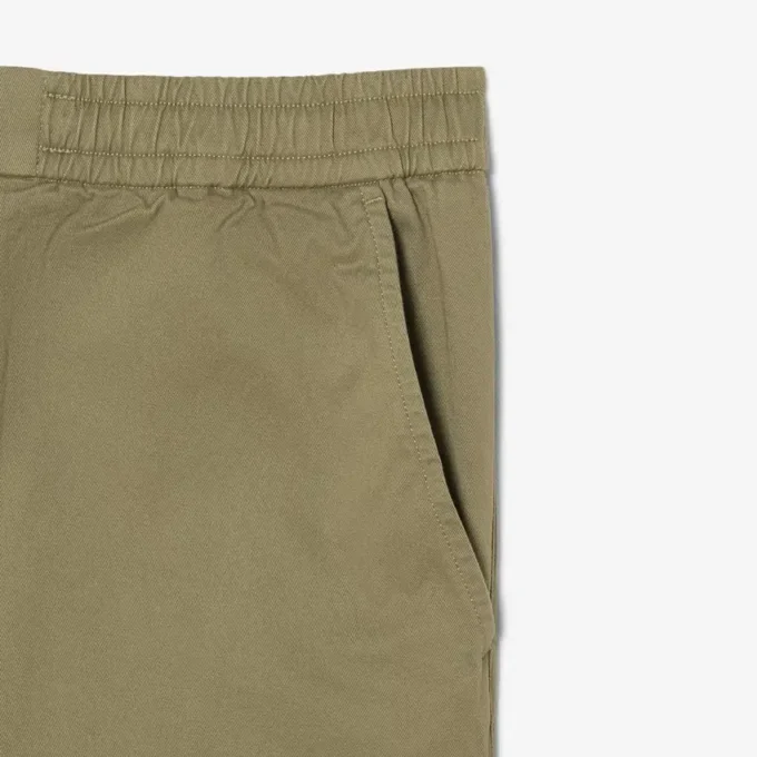 Chino-broek van katoen twill met normale pasvorm