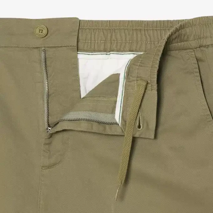 Chino-broek van katoen twill met normale pasvorm