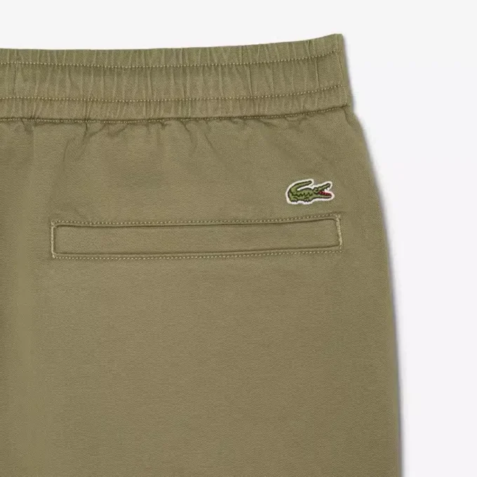 Chino-broek van katoen twill met normale pasvorm