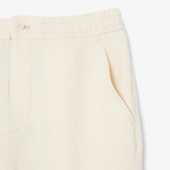 Chino-broek van linnen met normale pasvorm
