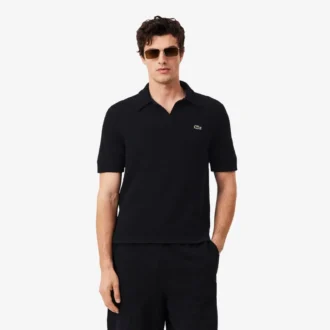 Classic Fit Bouclé-gebreide Polo