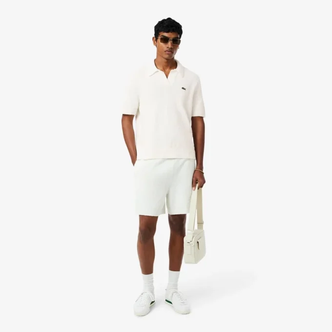 Classic Fit Bouclé-gebreide Polo
