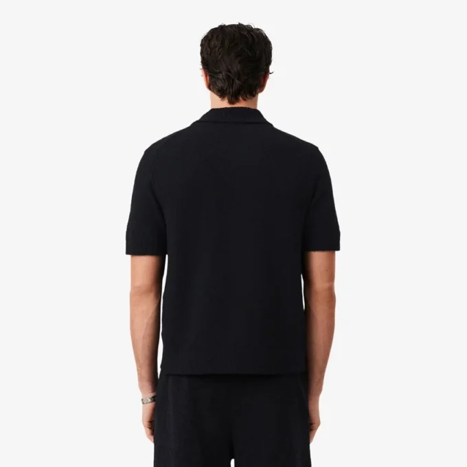 Classic Fit Bouclé-gebreide Polo
