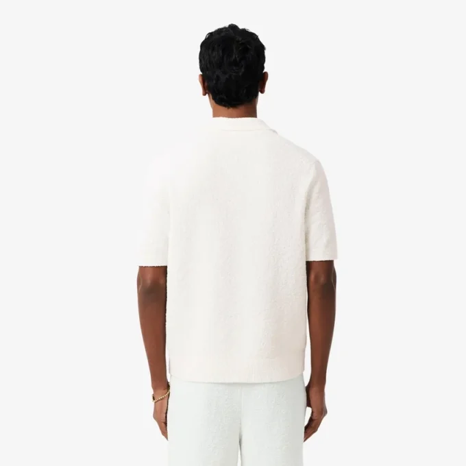 Classic Fit Bouclé-gebreide Polo