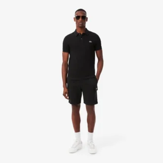 Cotton fleece cargoshort voor heren