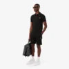 Cotton fleece cargoshort voor heren