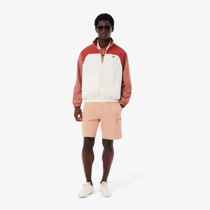 Cotton fleece cargoshort voor heren