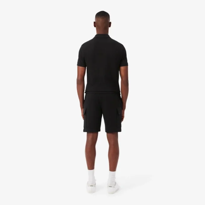 Cotton fleece cargoshort voor heren