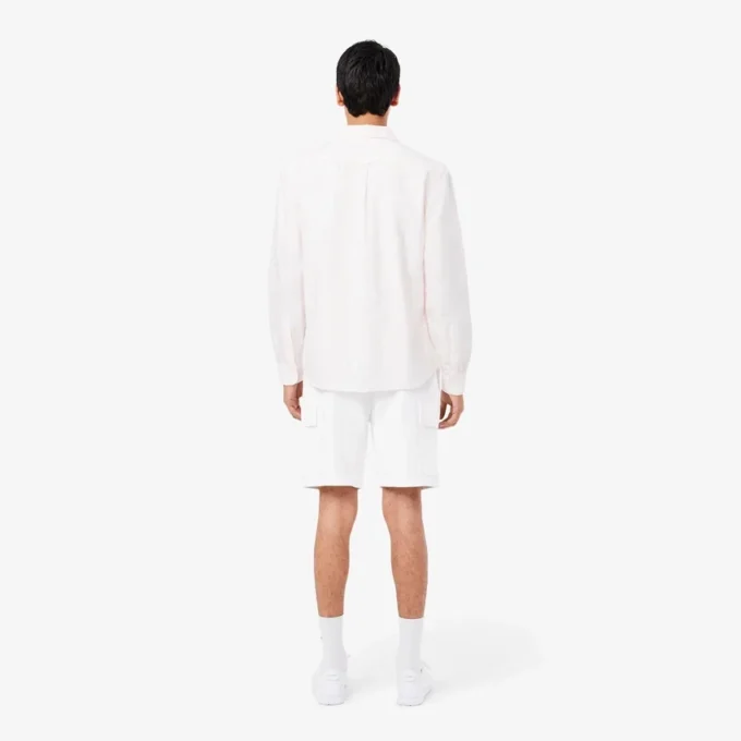 Cotton fleece cargoshort voor heren