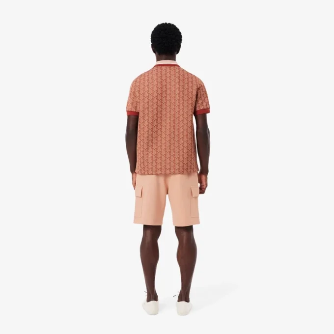 Cotton fleece cargoshort voor heren