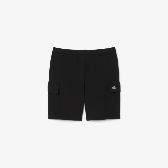 Cotton fleece cargoshort voor heren