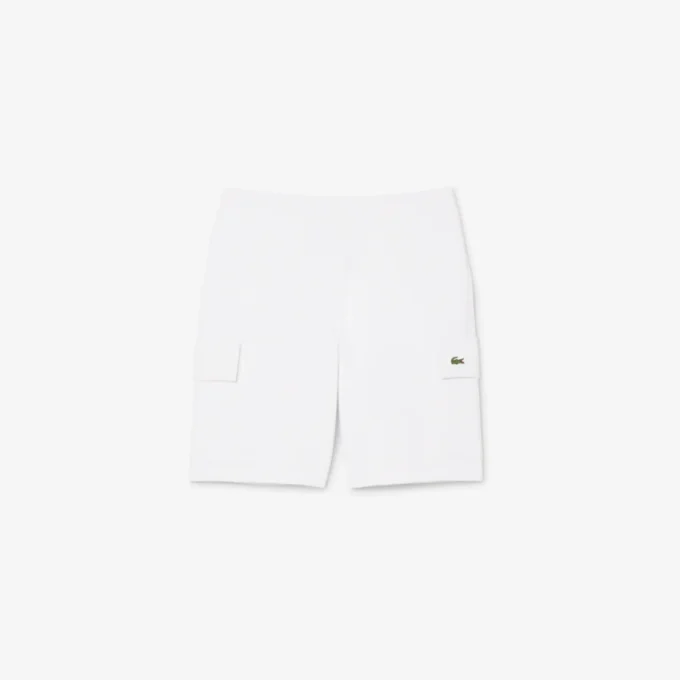 Cotton fleece cargoshort voor heren