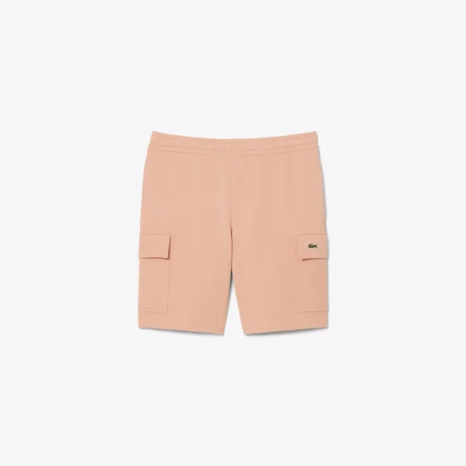 Cotton fleece cargoshort voor heren