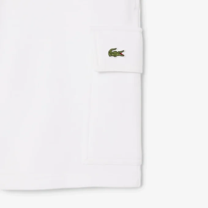Cotton fleece cargoshort voor heren