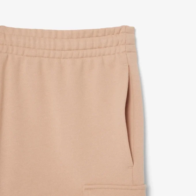 Cotton fleece cargoshort voor heren