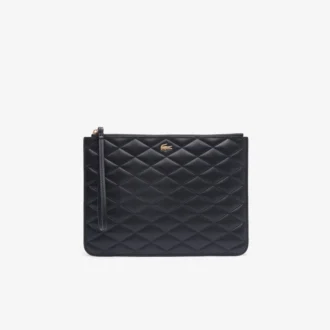 Crocodelle leren clutch