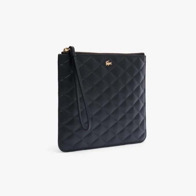 Crocodelle leren clutch