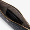 Crocodelle leren clutch