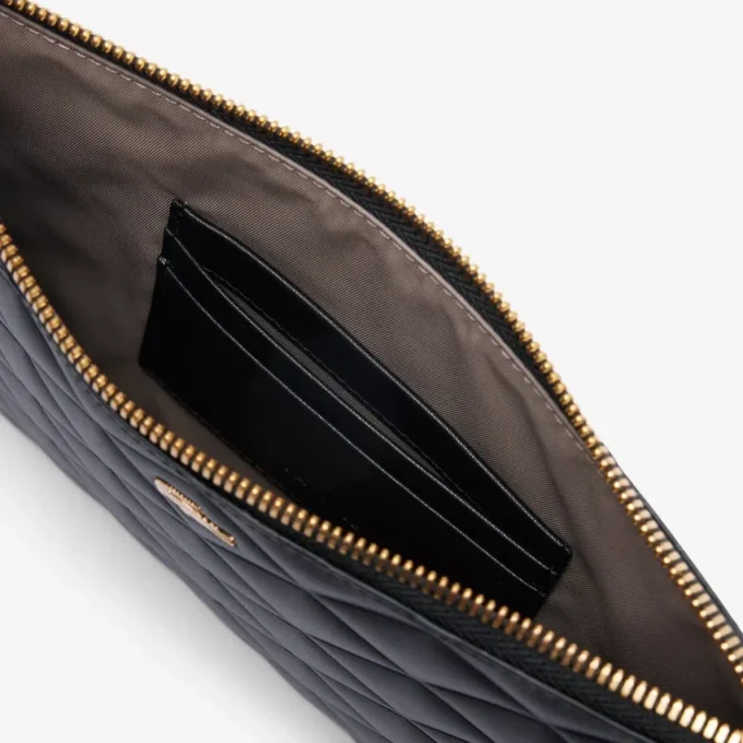 Crocodelle leren clutch