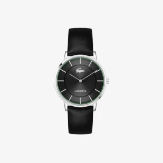 Crocorigin leren horloge