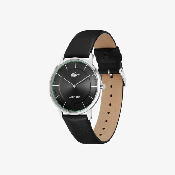 Crocorigin leren horloge