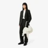 Cropped 3D naadloos stretch katoenen Polo voor dames