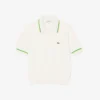 Cropped 3D naadloos stretch katoenen Polo voor dames