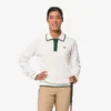 Dames golfsweater met polokraag en stretch