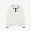 Dames golfsweater met polokraag en stretch