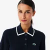 Dames golftrui met korte mouwen en polokraag
