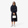 Dames hoodie met relaxte pasvorm van piqué