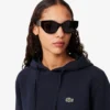 Dames hoodie met relaxte pasvorm van piqué