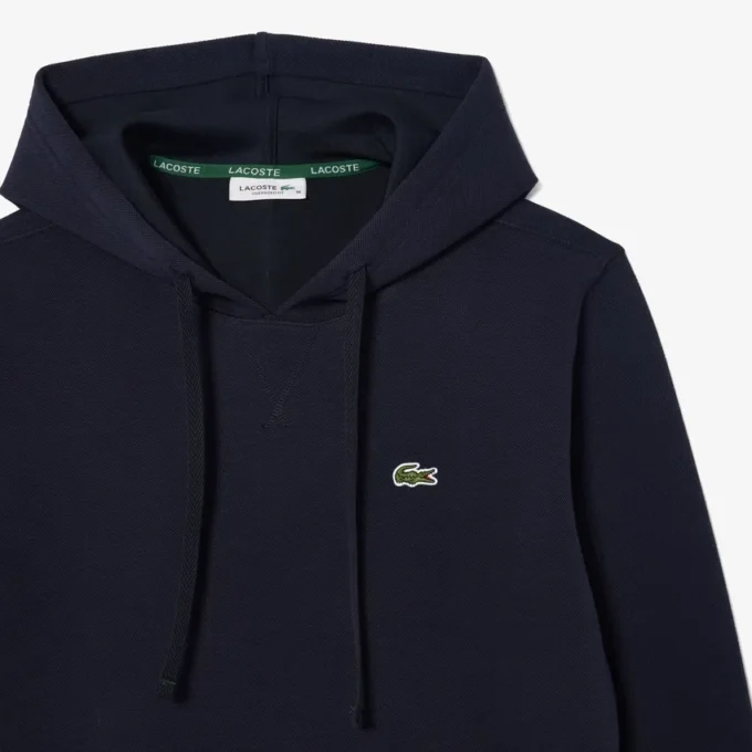 Dames hoodie met relaxte pasvorm van piqué