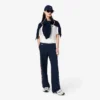 Dames joggingbroek met uitlopende pijpen en strepen