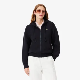 Dames Piqué-hoodie met rits