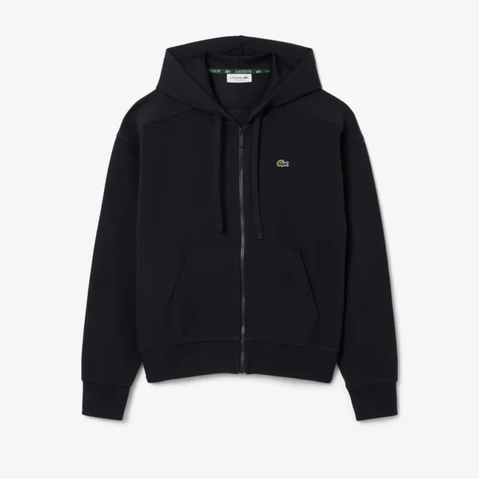 Dames Piqué-hoodie met rits