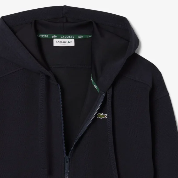 Dames Piqué-hoodie met rits