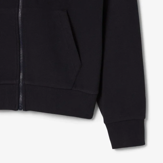 Dames Piqué-hoodie met rits