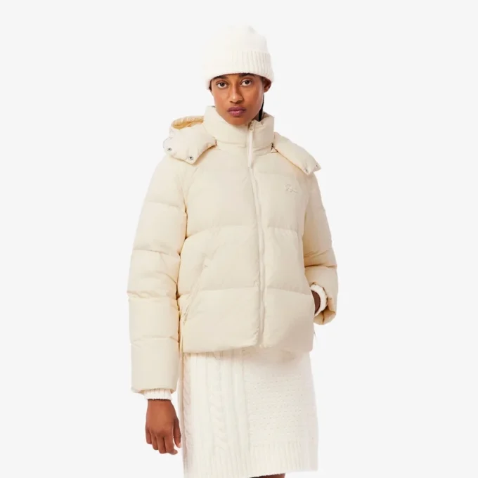 Dames Relaxed Fit donsjack met capuchon