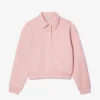 Dames Relaxed Fit geborduurde polo-Sweatshirt