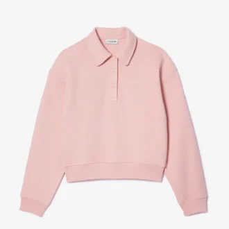 Dames Relaxed Fit geborduurde polo-Sweatshirt
