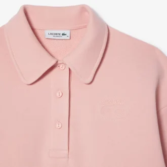 Dames Relaxed Fit geborduurde polo-Sweatshirt