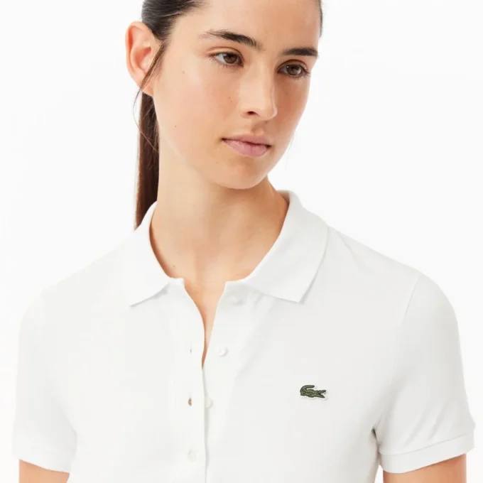 Dames Slim Fit L.12.D Stretch katoenen Polo
