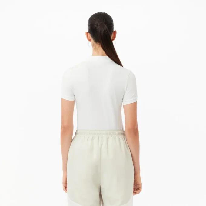 Dames Slim Fit L.12.D Stretch katoenen Polo