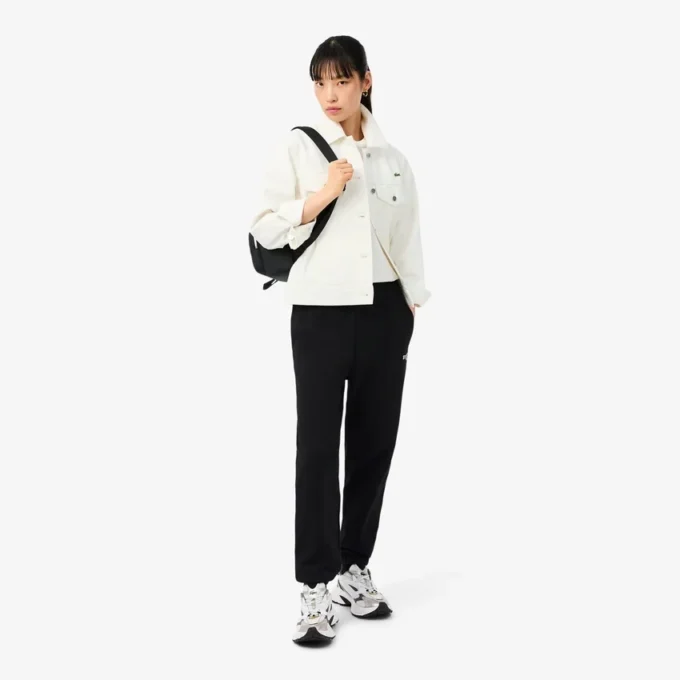 Dames sweatpants met logo en rechte pasvorm