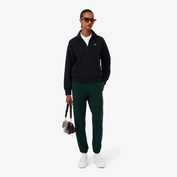Dames sweatpants met logo en rechte pasvorm