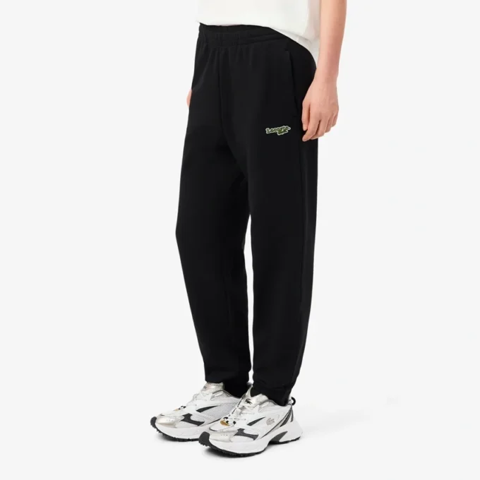 Dames sweatpants met logo en rechte pasvorm
