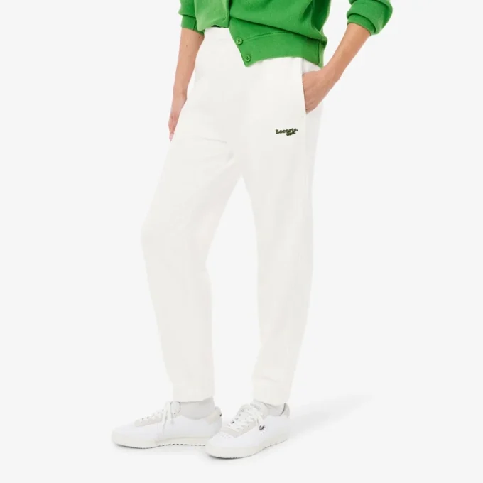Dames sweatpants met logo en rechte pasvorm