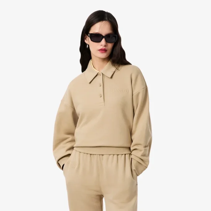 Dames-Sweatshirt met polokraag